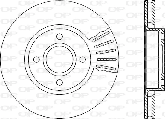 Disque de frein OPEN PARTS BDR1190.20