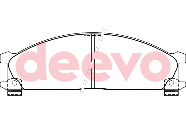 Kit de plaquettes de frein, frein à disque DEEVO BP62280