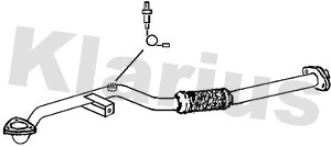 Tuyau d'échappement KLARIUS 150344
