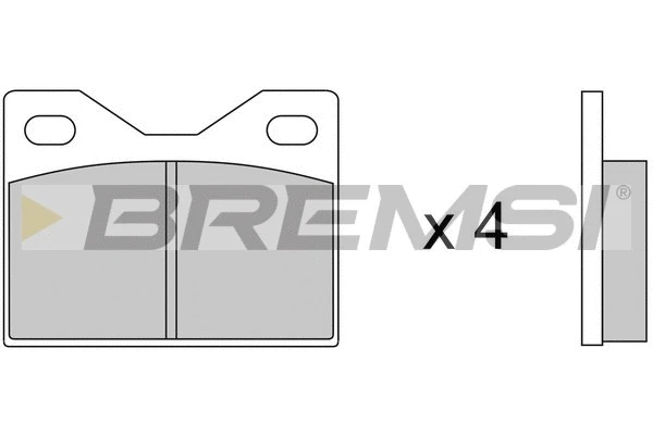 Kit de plaquettes de frein, frein à disque BREMSI BP2041