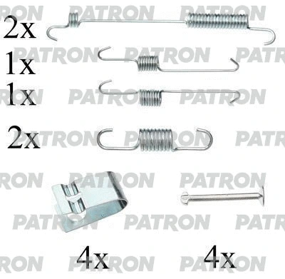 Kit d'accessoires, mâchoire de frein PATRON PSRK0138