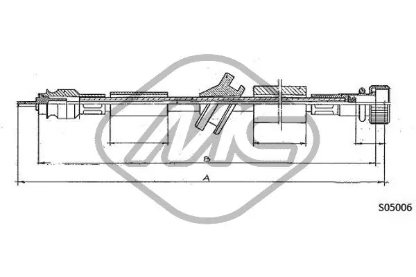 Câble flexible de commande de compteur Metalcaucho 80913