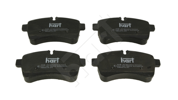 Kit de plaquettes de frein, frein à disque HART 253 763