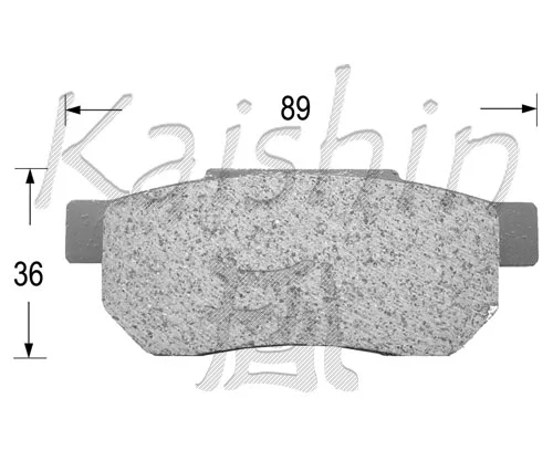 Kit de plaquettes de frein, frein à disque KAISHIN FK5018