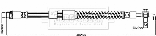 Flexible de frein BORG & BECK BBH8042