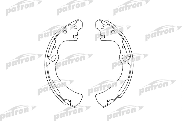 Jeu de mâchoires de frein PATRON PSP282