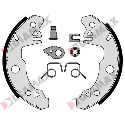 Jeu de mâchoires de frein DIAMAX N01139