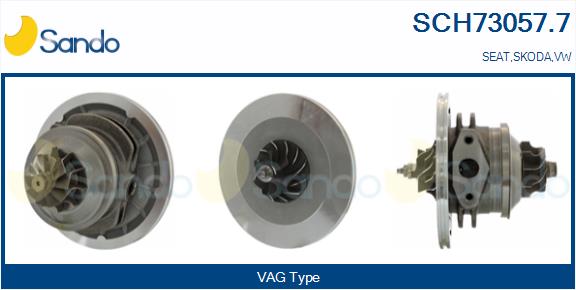 Groupe carter, turbocompresseur SANDO SCH73057.7