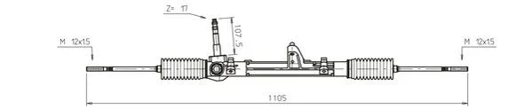 Crémaillère de direction GENERAL RICAMBI FI4119