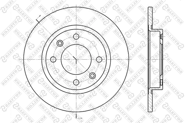 Disque de frein STELLOX 6020-3716-SX