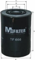 Filtre à huile MFILTER TF 666