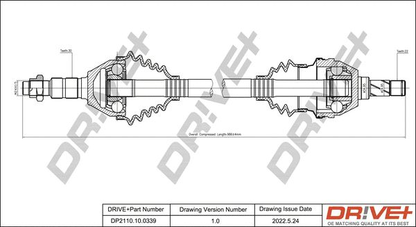 Arbre de transmission Dr!ve+ DP2110.10.0339