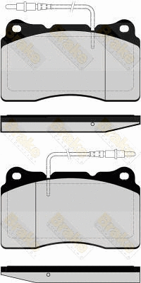 Kit de plaquettes de frein, frein à disque Brake ENGINEERING PA1491