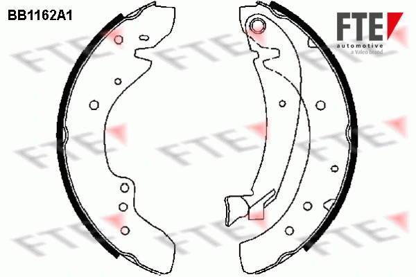 Jeu de mâchoires de frein FTE 9100033