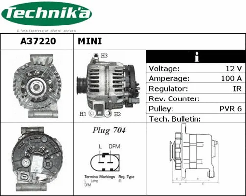 Alternateur Technika A37220