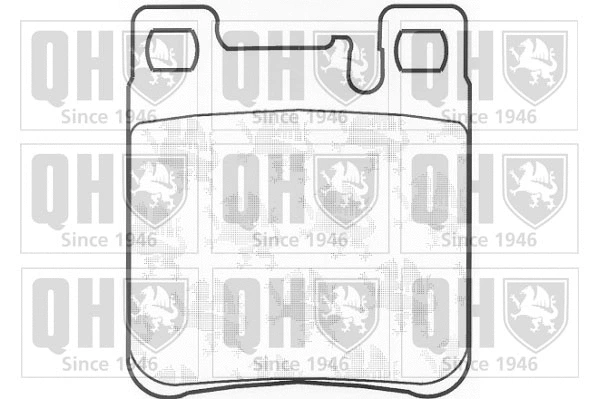Kit de plaquettes de frein, frein à disque QUINTON HAZELL BP706