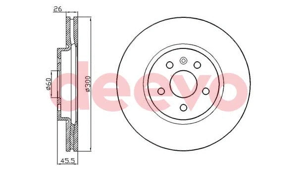 Disque de frein DEEVO BD35740