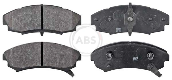 Kit de plaquettes de frein, frein à disque A.B.S. 38315