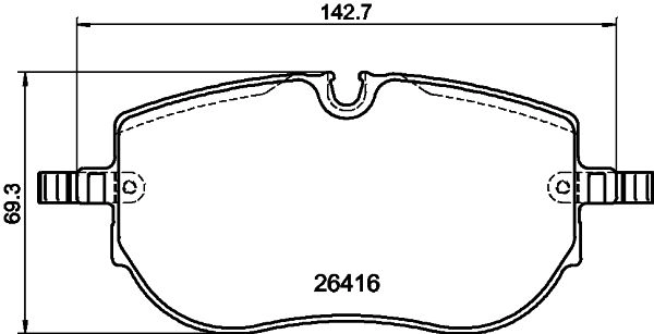 Kit de plaquettes de frein, frein à disque MINTEX MDB3503