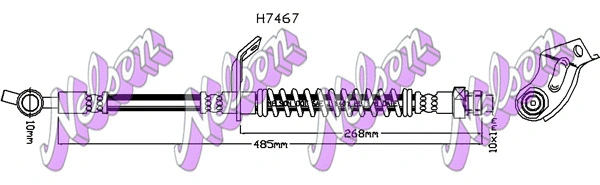 Flexible de frein KAWE H7467