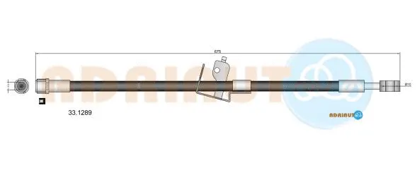 Flexible de frein ADRIAUTO 33.1289