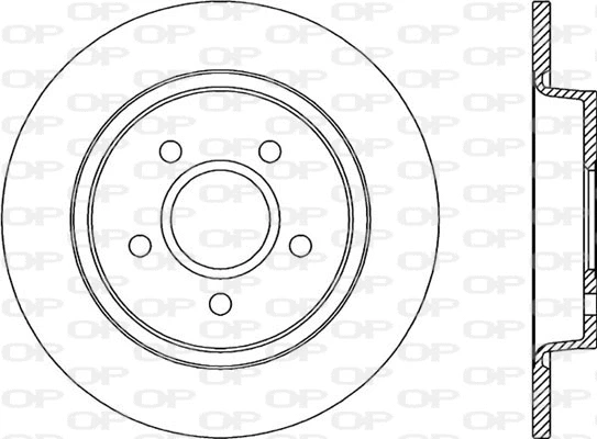 Disque de frein OPEN PARTS BDA2030.10