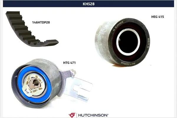 Kit de courroie crantée HUTCHINSON KH 528