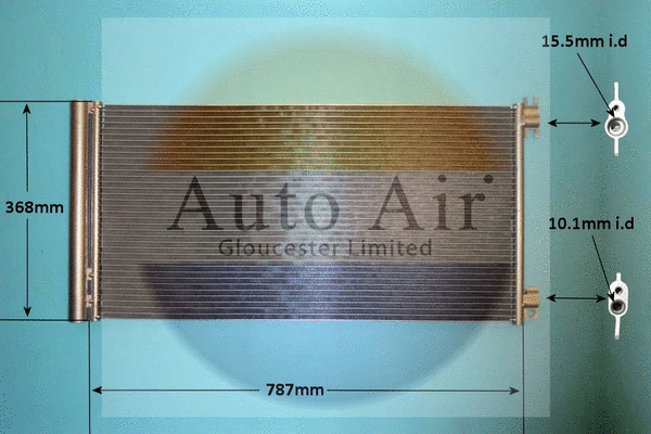 Condenseur, climatisation AUTO AIR GLOUCESTER 16-1448