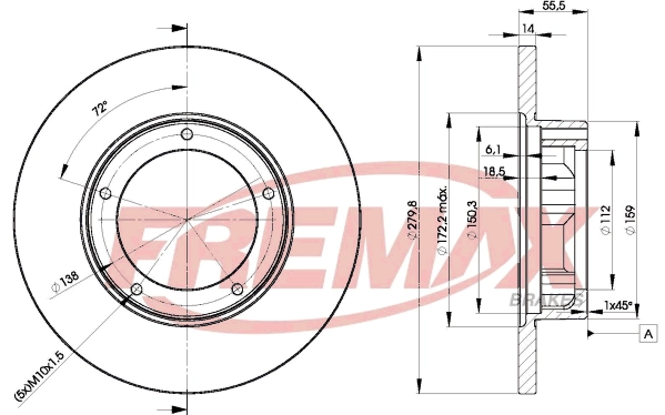 Disque de frein FREMAX BD-4269