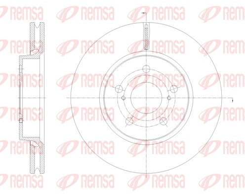 Disque de frein REMSA 62134.10