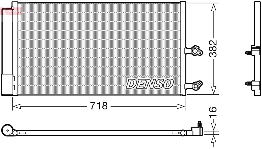 Condenseur, climatisation DENSO DCN33014