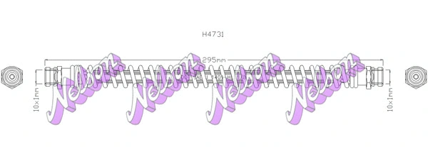 Flexible de frein KAWE H4731