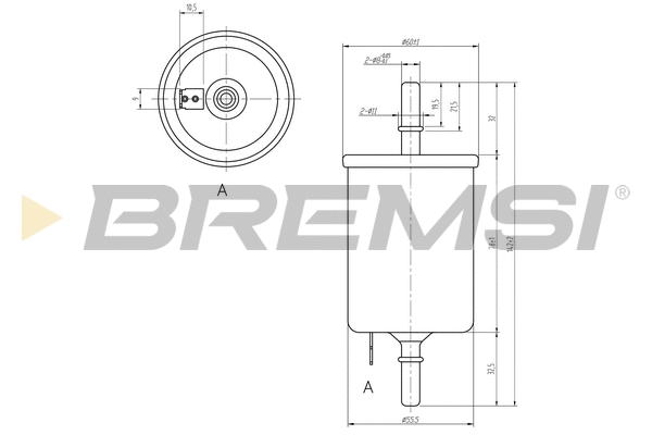 Filtre à carburant BREMSI FE0844