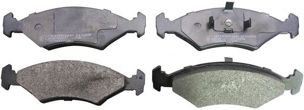 Kit de plaquettes de frein, frein à disque DENCKERMANN B110208