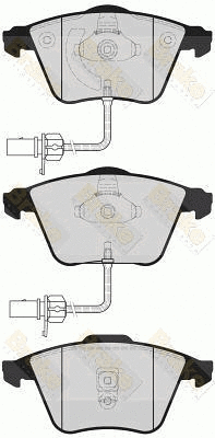 Kit de plaquettes de frein, frein à disque Brake ENGINEERING PA1624