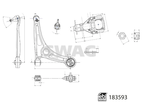 Bras de liaison, suspension de roue SWAG 33 10 9060
