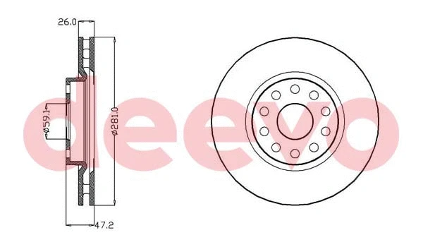 Disque de frein DEEVO BD31860