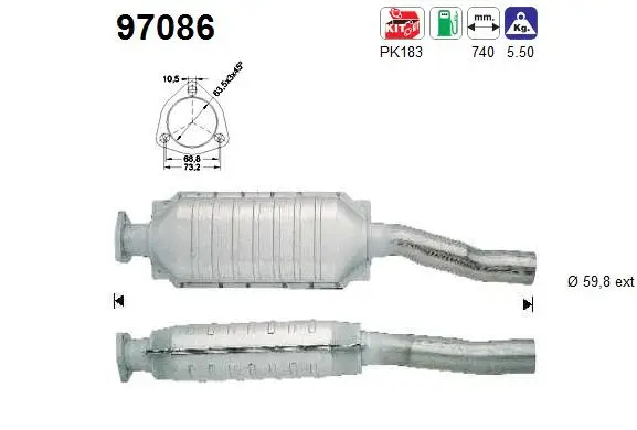 Catalyseur AS 97086