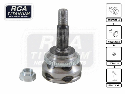 Jeu de joints, arbre de transmission RCA FRANCE TO110A