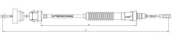 Tirette à câble, commande d'embrayage SONOVA CF01096