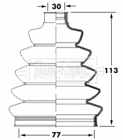 Jeu de joints-soufflets, arbre de commande BORG & BECK BCB6069