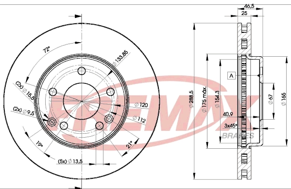 Disque de frein FREMAX BD-0410