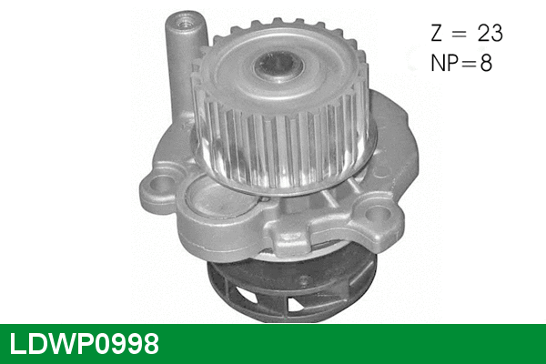 Pompe à eau, refroidissement du moteur LUCAS LDWP0998
