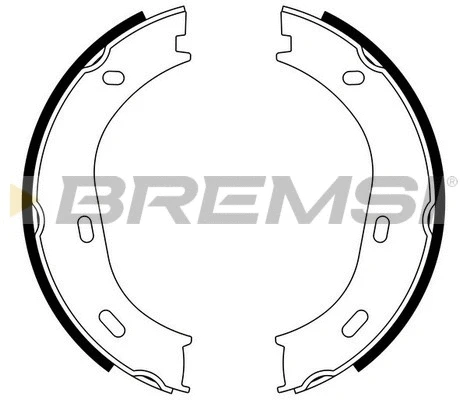 Jeu de mâchoires de frein, frein de stationnement BREMSI GF0301