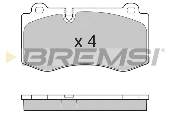 Kit de plaquettes de frein, frein à disque BREMSI BP3362