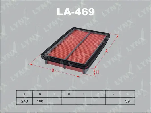 Filtre à air LYNXAUTO LA-469