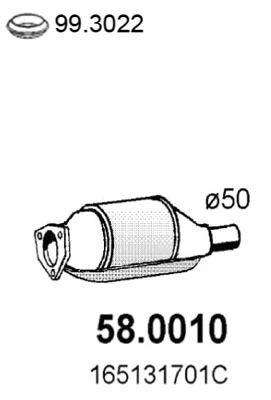 Catalyseur ASSO 58.0010