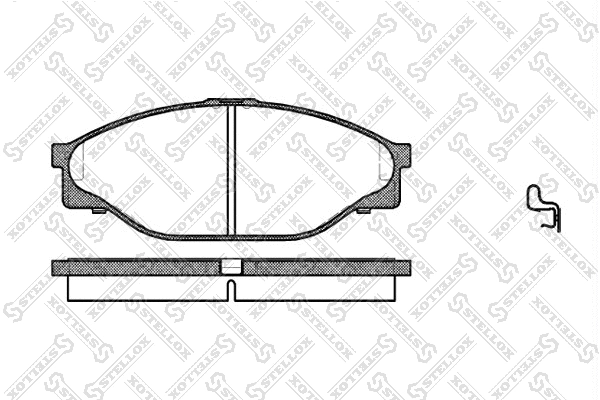 Kit de plaquettes de frein, frein à disque STELLOX 423 020-SX