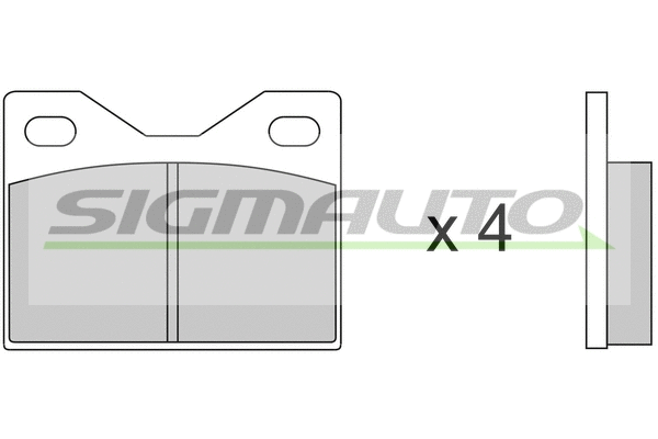 Kit de plaquettes de frein, frein à disque SIGMAUTO SPA041