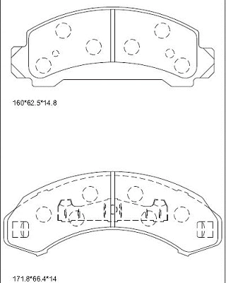 Kit de plaquettes de frein, frein à disque ASIMCO KD6305
